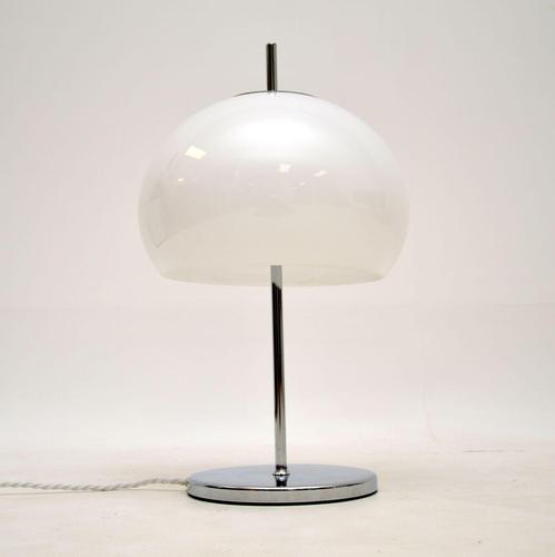 Vintage Italian Harvey Guzzini Chrome Table Lamp (1 of 8)