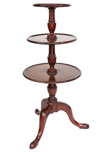 Georgian Mahogany 3 Tier Dumbwaiter (1 of 3)