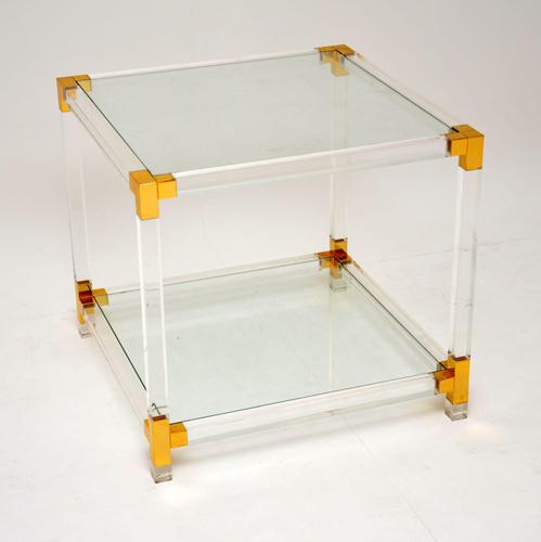 1970’s Vintage Glass & Acrylic Coffee / Side Table (1 of 6) 1970’s Vintage Glass & Acrylic Coffee / Side Table (1 of 6)