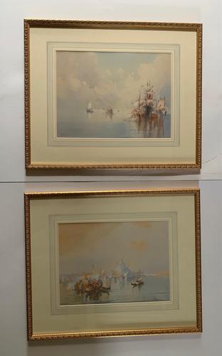 William Knox - Pair of Watercolours of Venice (1 of 5) William Knox - Pair of Watercolours of Venice (1 of 5)
