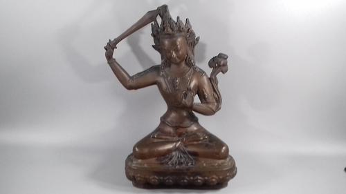 Antique 19th Century Tibetan Bronze Tara Deity Figure (1 of 19)