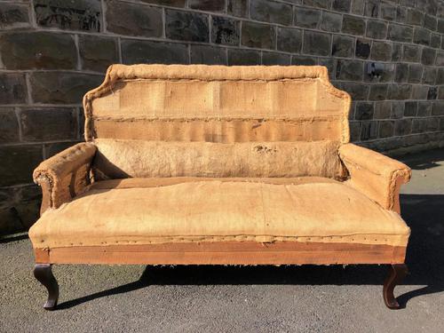 Antique English Upholstered Sofa for Recovering (1 of 7)