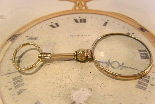 Victorian Pocket Watch Chain Monocle Magnifying Fob 1880s 12ct Rose Gold Filled (1 of 11)