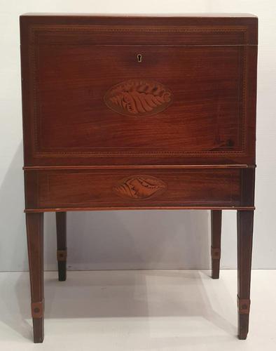 19th Century Heavy Inlaid Mahogany Cellerette (1 of 5) 19th Century Heavy Inlaid Mahogany Cellerette (1 of 5)