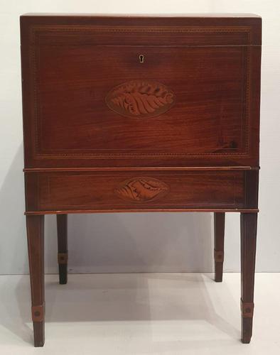 19th Century Heavy Inlaid Mahogany Cellerette (1 of 5)