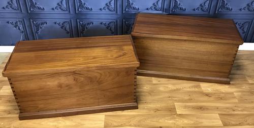 Pair of Mahogany Trunks (1 of 6) Pair of Mahogany Trunks (1 of 6)