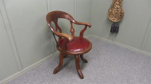 Victorian Arts & Crafts Office / Desk Chair (1 of 12)