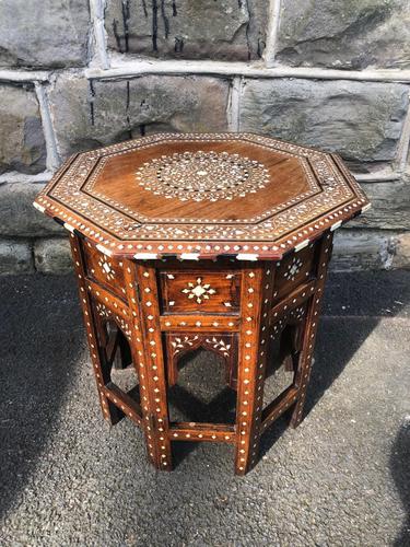 Antique Anglo Indian Hoshiarpur Folding Coffee Table (1 of 5)