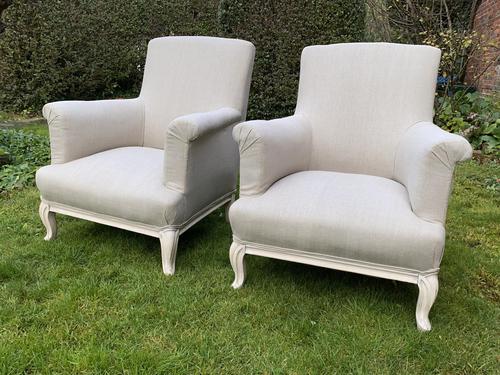 Pair of Large French Armchairs (1 of 7) Pair of Large French Armchairs (1 of 7)