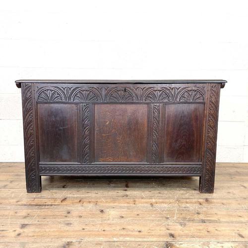 18th Century Antique Oak Panelled Coffer (1 of 12)