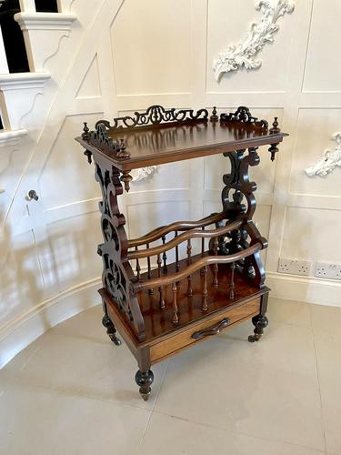 Fantastic Quality Antique Victorian Rosewood Canterbury Whatnot (1 of 16) Fantastic Quality Antique Victorian Rosewood Canterbury Whatnot (1 of 16)