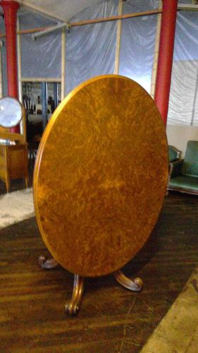 Victorian Burr Walnut Breakfast Table (1 of 4)