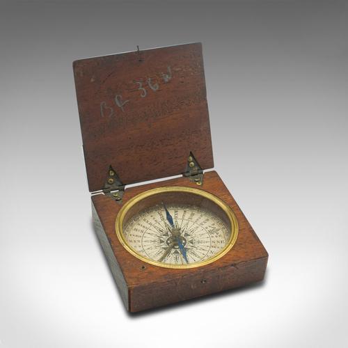 Antique Pocket Explorer's Compass, English, Navigation Instrument, Victorian (1 of 7)