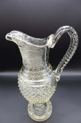 Fine Late Regency Hobnail & Diamond Cut Large Jug (1 of 5) Fine Late Regency Hobnail & Diamond Cut Large Jug (1 of 5)