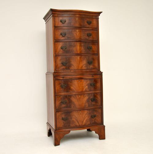 Antique Mahogany Serpentine Chest on Chest (1 of 11) Antique Mahogany Serpentine Chest on Chest (1 of 11)