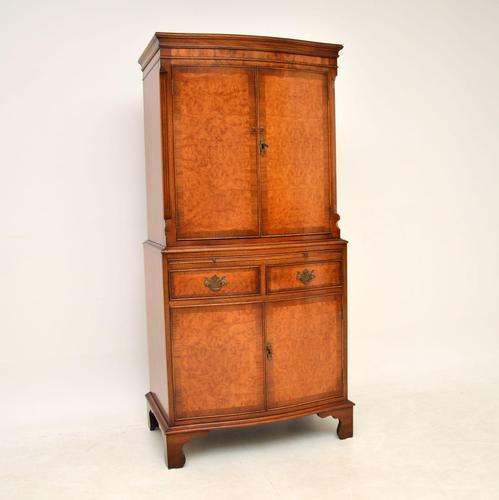 Antique Georgian Style Burr Walnut Cabinet (1 of 11) Antique Georgian Style Burr Walnut Cabinet (1 of 11)