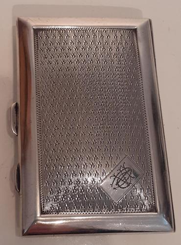 Art Deco Silver Cigarette Case, Hallmarked 1927 (1 of 4) Art Deco Silver Cigarette Case, Hallmarked 1927 (1 of 4)