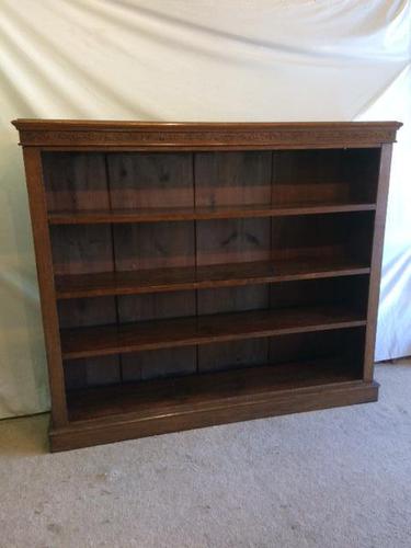 Victorian Open Front Mahogany Bookcase (1 of 3)