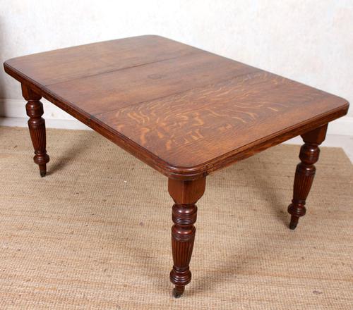 Oak Dining Table 6 Seater Victorian Wild Golden Oak 19th Century Solid (1 of 16)