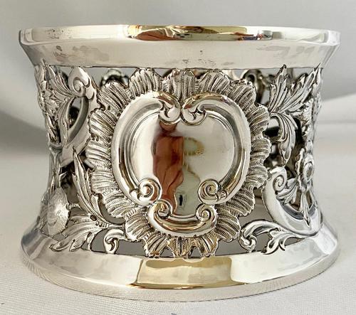 Rare Silver Irish Dish 'Potato' Ring. Dublin 1902 (1 of 6)