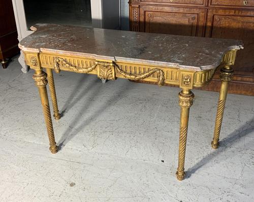 Large Carved Gilt French Console Table (1 of 13)