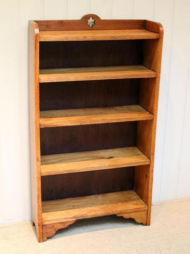 Golden Oak Open Bookcase (1 of 9)