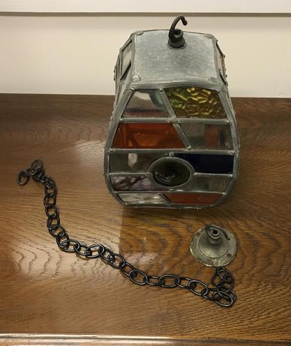 Arts & Crafts Glass Lantern (1 of 6) Arts & Crafts Glass Lantern (1 of 6)