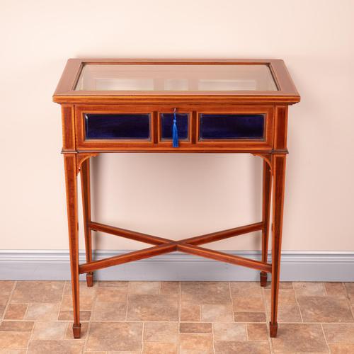 Fine Quality Edwardian Inlaid Mahogany Bijouterie Display Table (1 of 18)