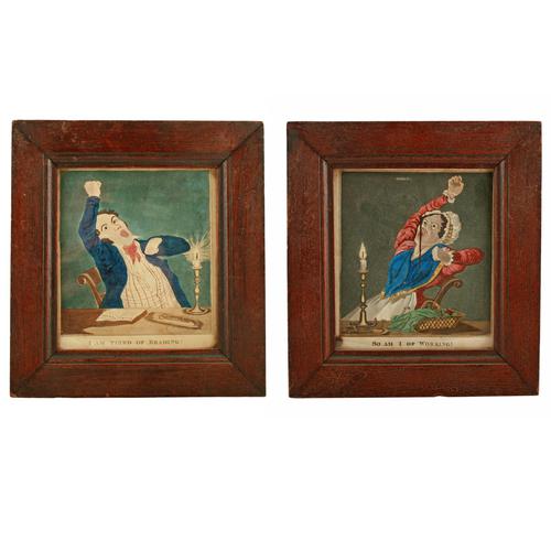 Pair of 19th Century Coloured Prints (1 of 7) Pair of 19th Century Coloured Prints (1 of 7)