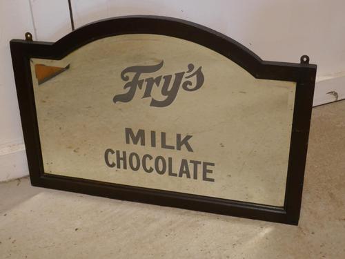 Edwardian Fry’s Chocolate Advertising Mirror (1 of 4)