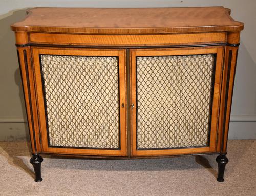 George III Satinwood Chiffonier Side Cabinet (1 of 9)