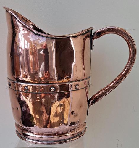 Antique English Victorian Copper Arts & Crafts Jug / Pitcher (1 of 6)