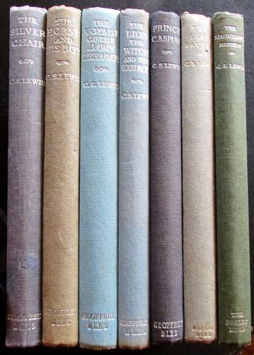 Complete Set of 1960's Narnia Novels by C S Lewis 7 x Volumes  Illustrated  by Pauline Baynes (1 of 5)