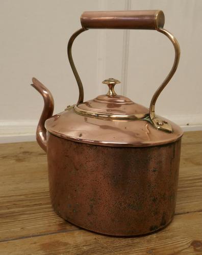 Charming 19th Century Oval Copper Kettle (1 of 5) Charming 19th Century Oval Copper Kettle (1 of 5)