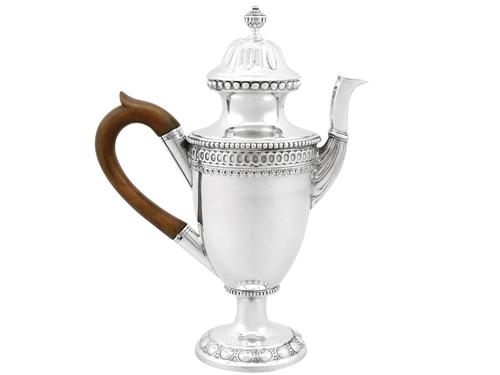 German Silver Coffee Pot - Antique 1743 (1 of 12) German Silver Coffee Pot - Antique 1743 (1 of 12)
