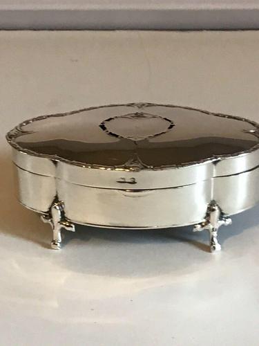 Antique Solid Silver Trinket Box Hallmarked Birmingham 1938 (1 of 12)