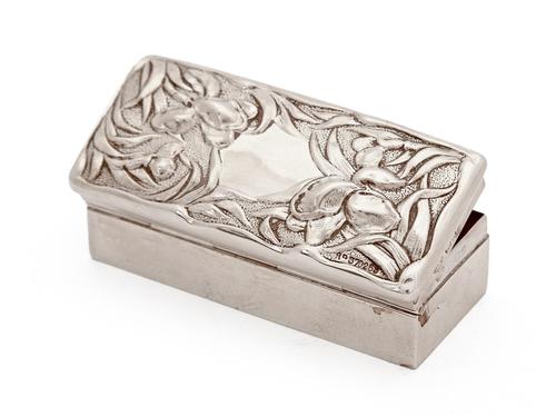 Good Quality Edwardian Silver Jewellery Box in an Art Nouveau Style (1 of 5)