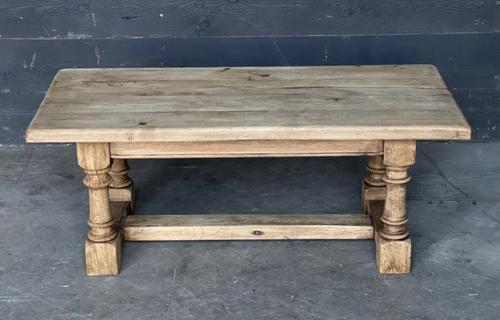 French Bleached Oak Coffee Table (1 of 11)