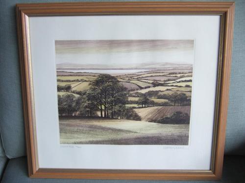 Kathleen Caddick Limited Edition Etching - Distant Hills (1 of 4)