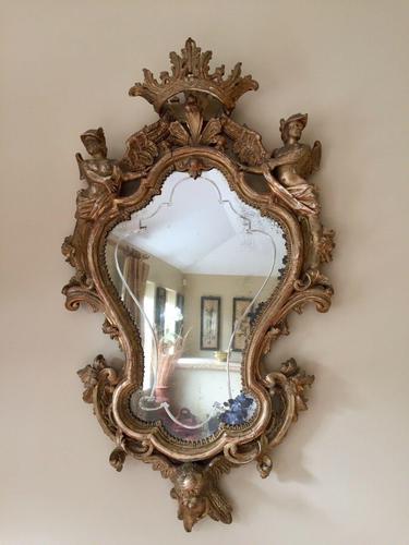 Fine English 18th Century Antique Gilt Mirror Pier Glass (1 of 10)