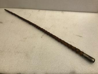 Military Officers Irish Blackthorn walking stick sword stick with silver handle (1 of 22) Military Officers Irish Blackthorn walking stick sword stick with silver handle (1 of 22)