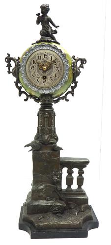 Very Rare Lenzkirch Mantel Clock 66cm High 8 Day German Mantle Clock (1 of 12)