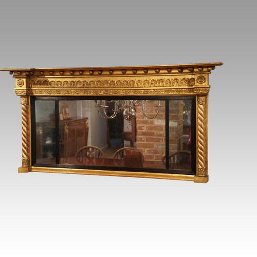 Regency Gilt Overmantle Mirror (1 of 9)