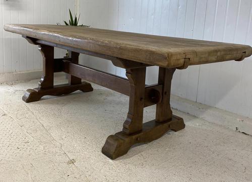 Large French Oak Farmhouse Refectory Dining Table (1 of 10)