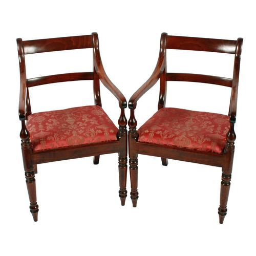 Pair of Georgian Mahogany Arm Chairs (1 of 8) Pair of Georgian Mahogany Arm Chairs (1 of 8)