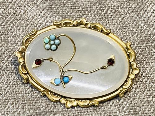 Victorian Chalcedony Brooch (1 of 10)