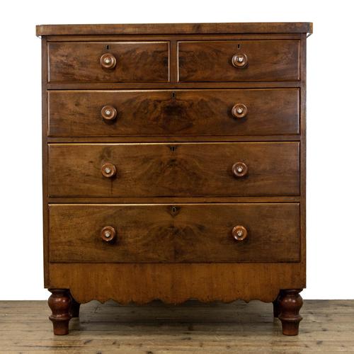 Late Victorian Mahogany Chest of Drawers (1 of 9)