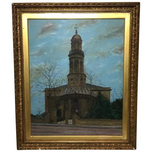 19th Century English Oil Painting View "St Marys Church Banbury Oxfordshire" (1 of 24) 19th Century English Oil Painting View "St Marys Church Banbury Oxfordshire" (1 of 24)