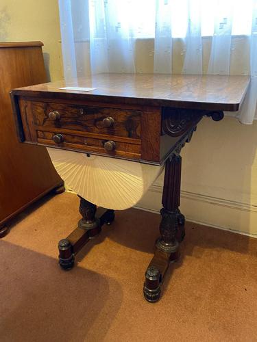 Gillows of Lancaster Early 19th Century Rosewood Work Table (1 of 1)