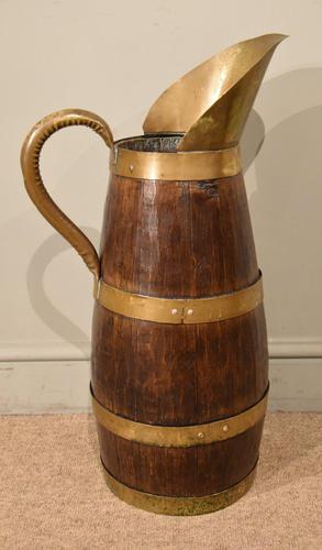 19th Century Oak Brass Bound Pitcher / Stick Stand (1 of 6) 19th Century Oak Brass Bound Pitcher / Stick Stand (1 of 6)